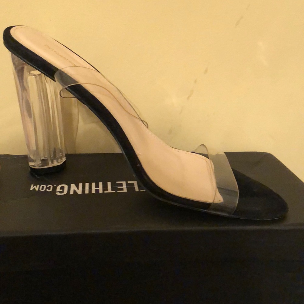Clear Block heels